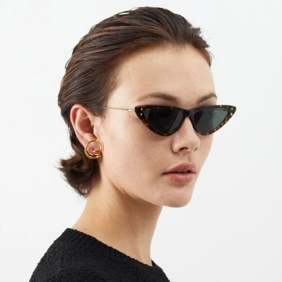 NEW Dior MISSDIOR B4U CD40105U 52N 22C0 Havana Green Unisex Cat Eye Sunglasses main image 8